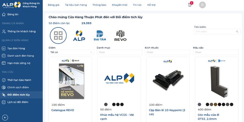 Cổng Sales Portal có giao diện thân thiện, dễ dàng vận hành và sử dụng