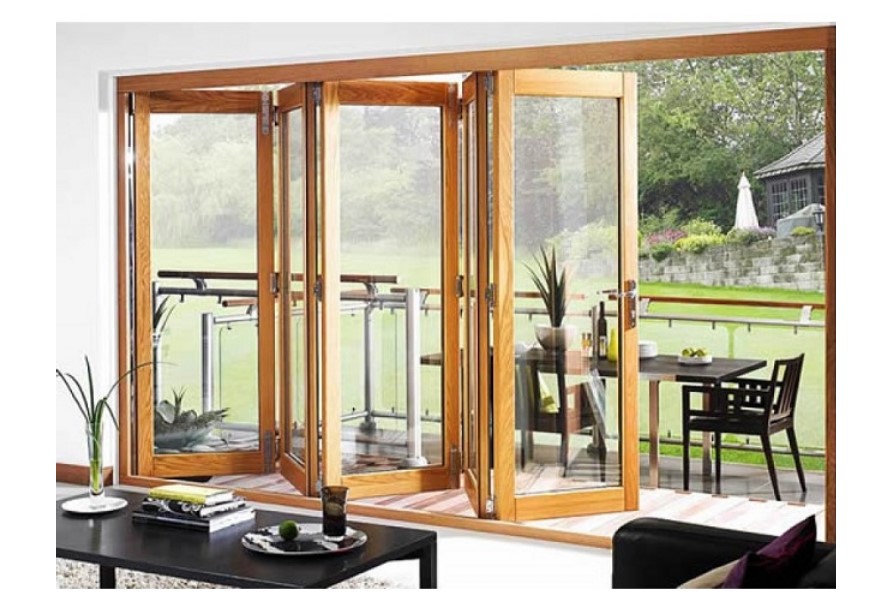 Top các mẫu Cửa nhôm giả gỗ (Vân gỗ) 4 cánh Đại Tân cửa sang trọng, cổ điển