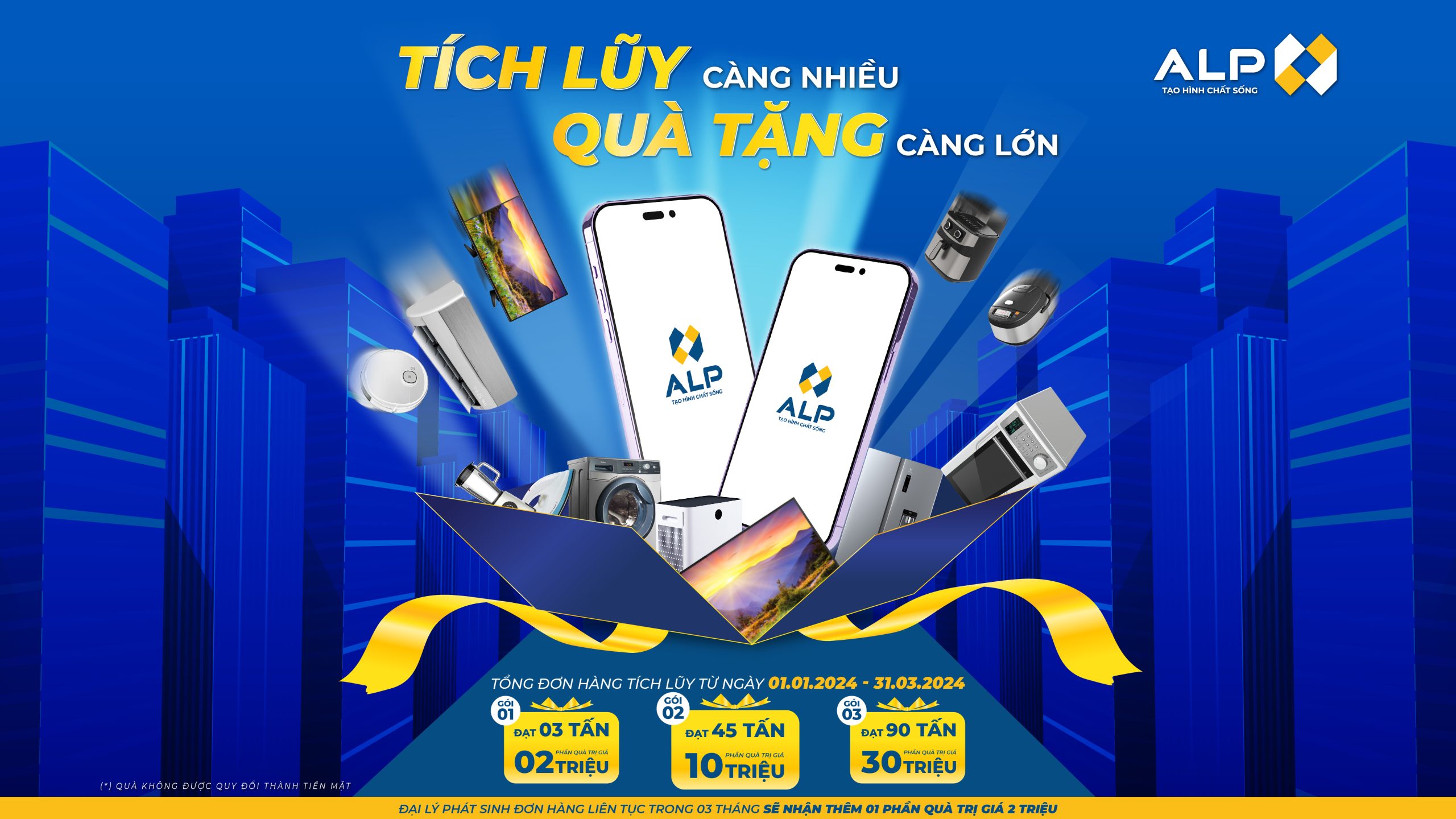 Thông báo chương trình khuyến mãi quý I 2024  “TÍCH LŨY LIỀN TAY, NHẬN NGAY QUÀ CHẤT”