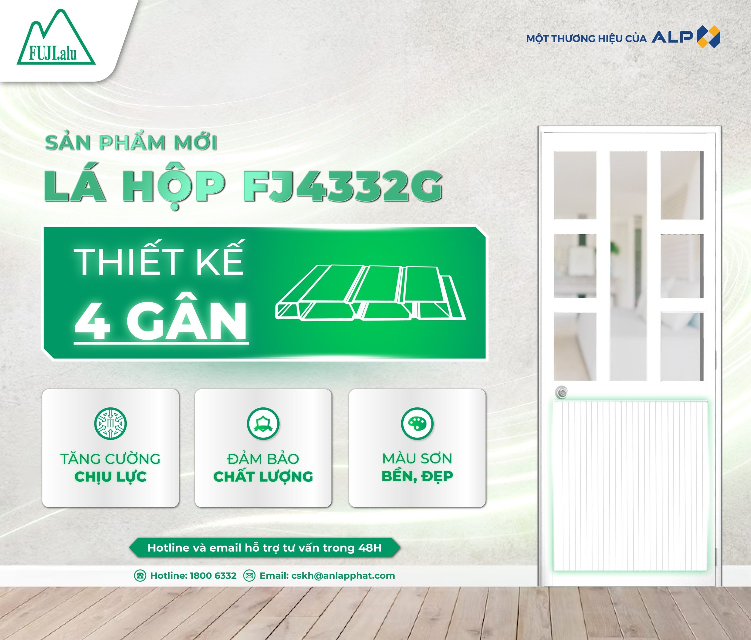 Thông báo ra mắt sản phẩm lá hộp FJ 4332G